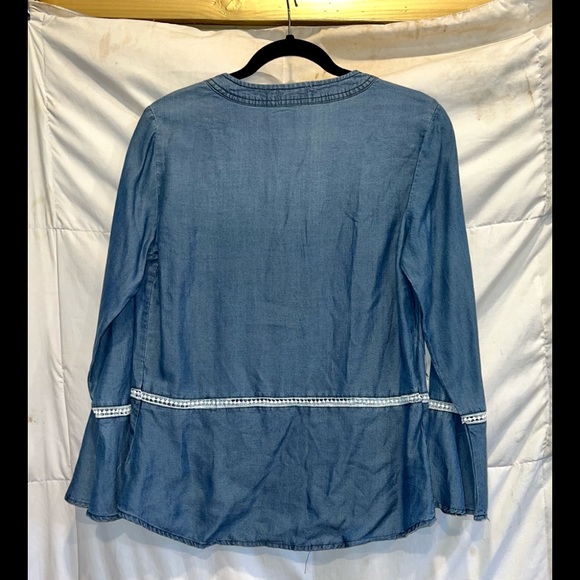 Denim Colored Blouse - Picture 2 of 3